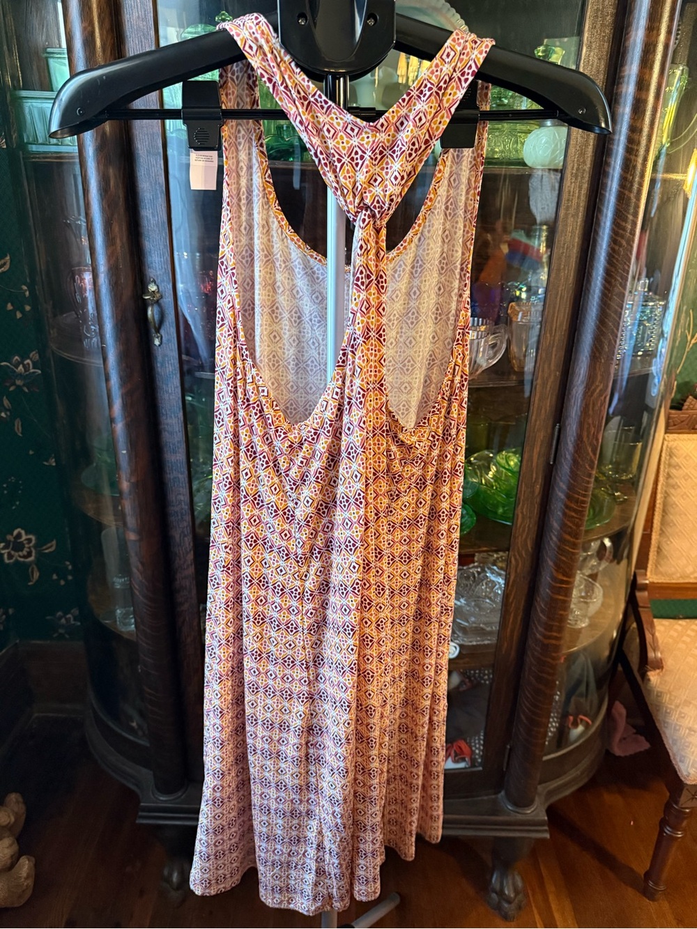 Loft Racerback Geometric Print Dress - Picture 4 of 4